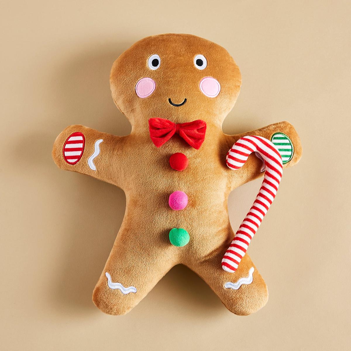 Gingerbread Plush Cushion Brown – image 2
