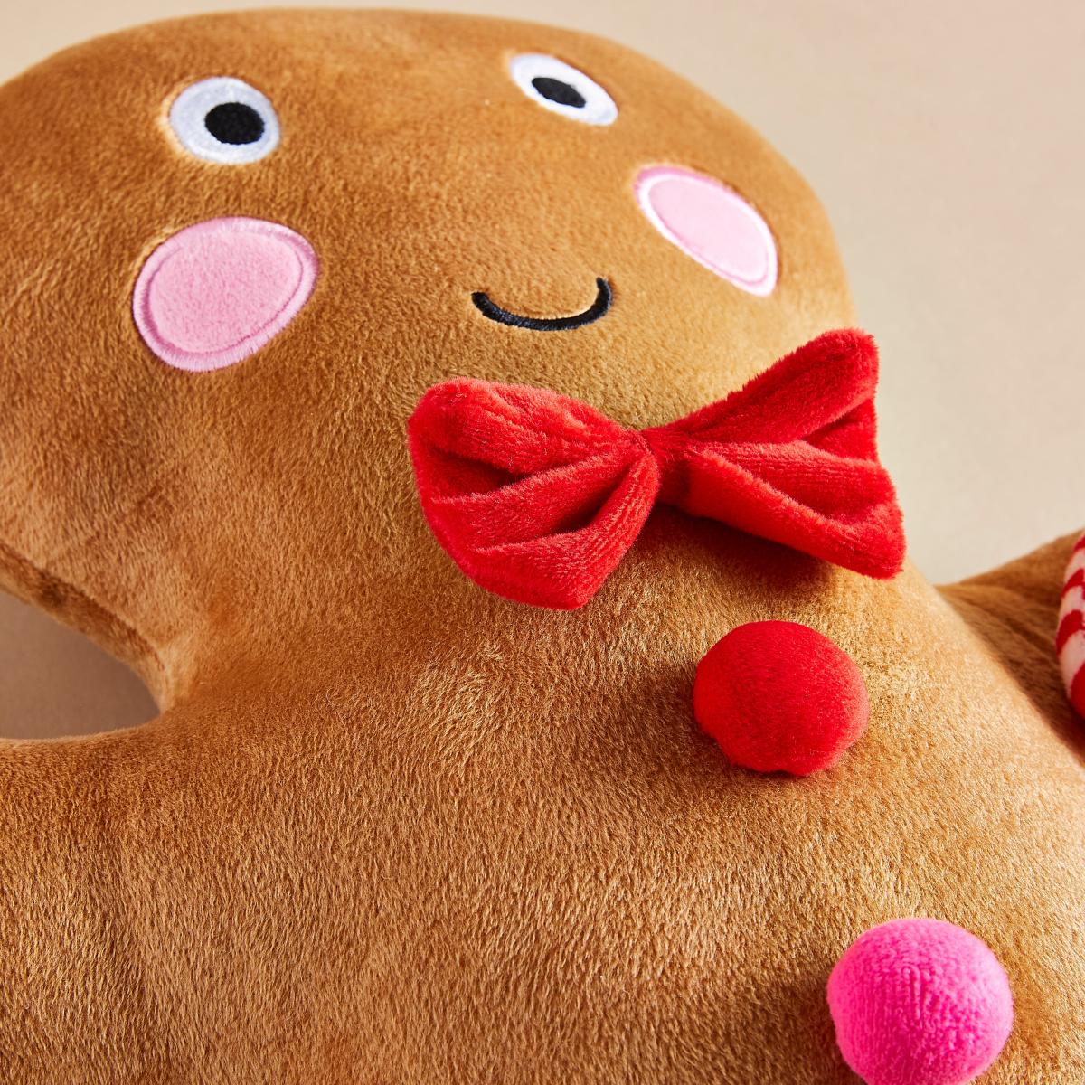 Gingerbread Plush Cushion Brown – image 3