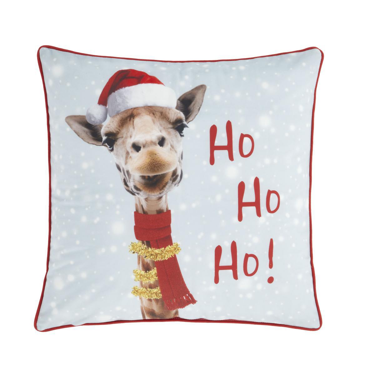 Catherine Lansfield Christmas Giraffe Cushion MultiColoured – image 4
