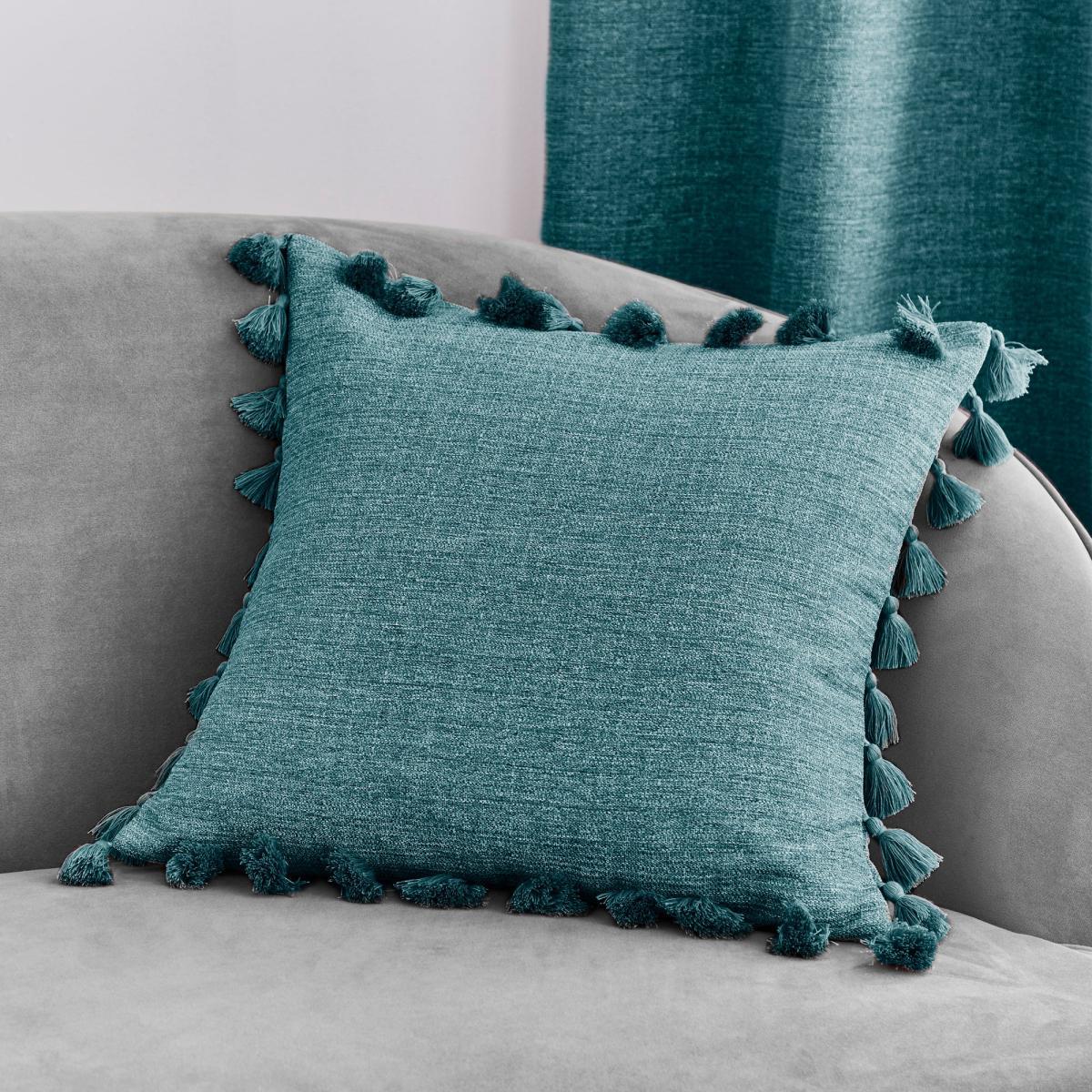 Tassel Cushion Grey – image 2