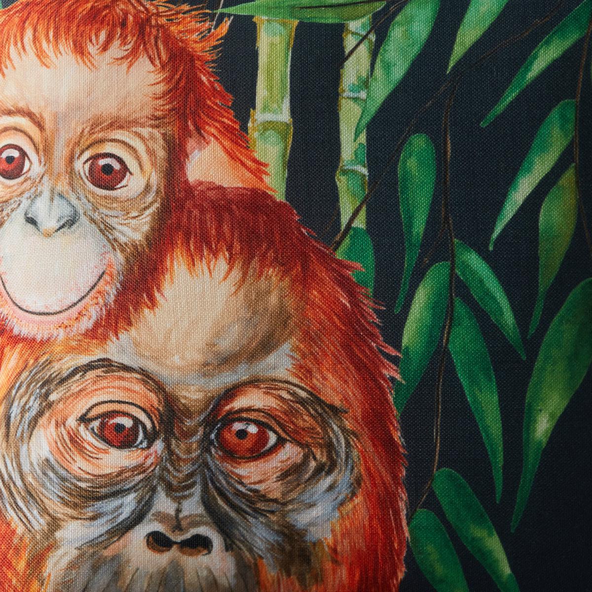 Orangutan Jungle Print Cushion MultiColoured – image 5