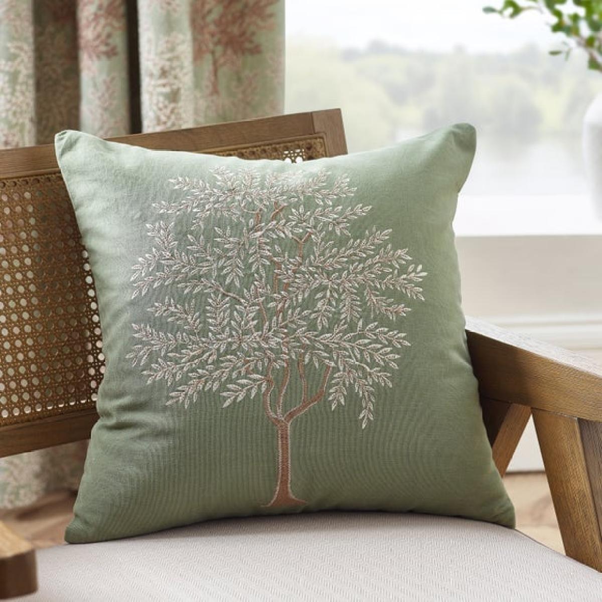 Catherine Lansfield Woodland Trees Square Cushion – image 1
