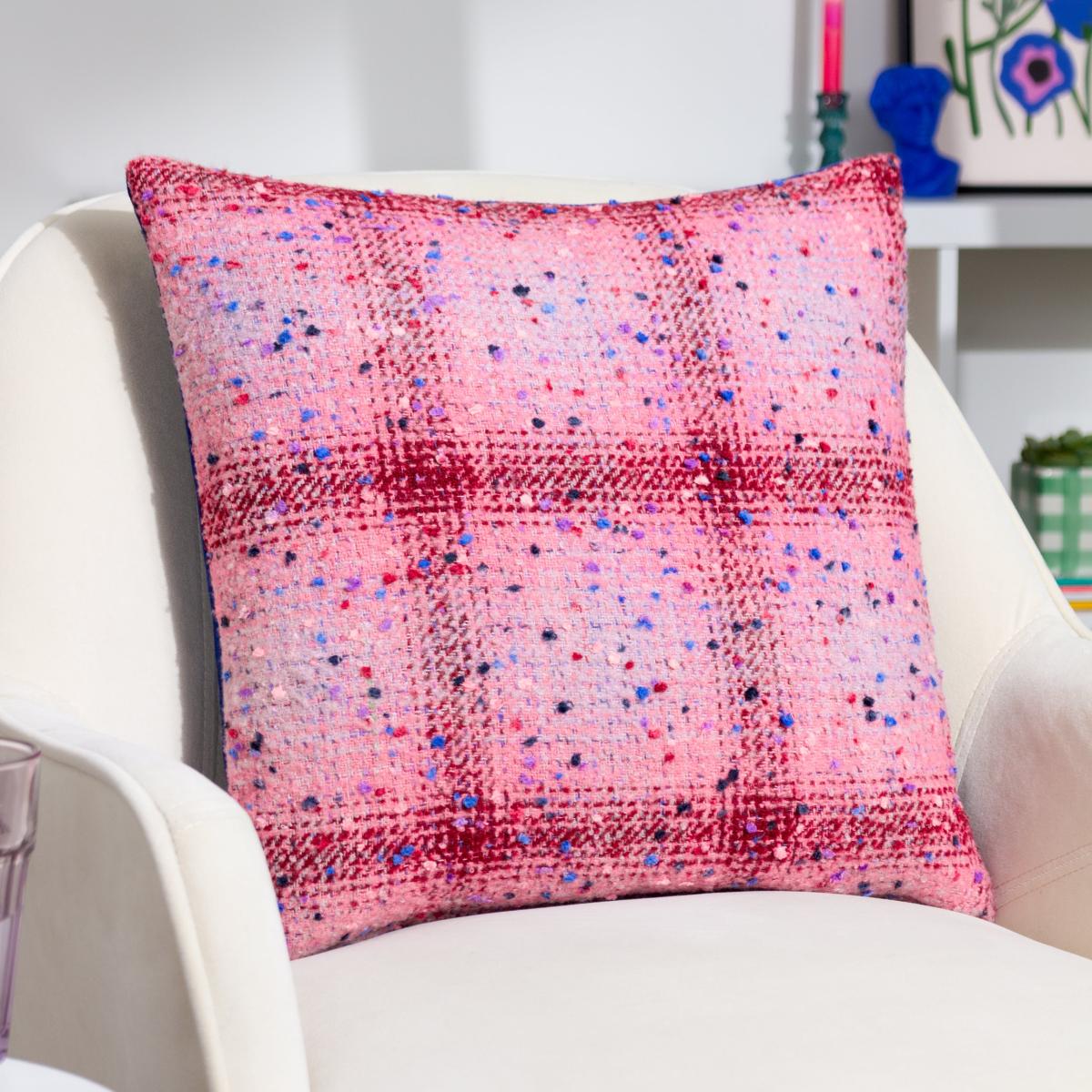 Heya Home Connie Check Square Cushion – image 1