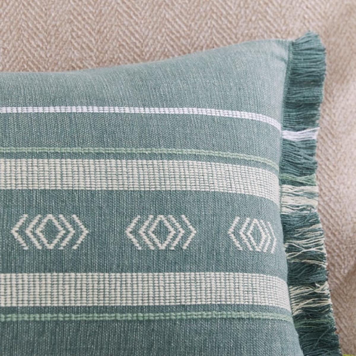 Global Fringe Edge Cotton Rectangle Cushion – image 2