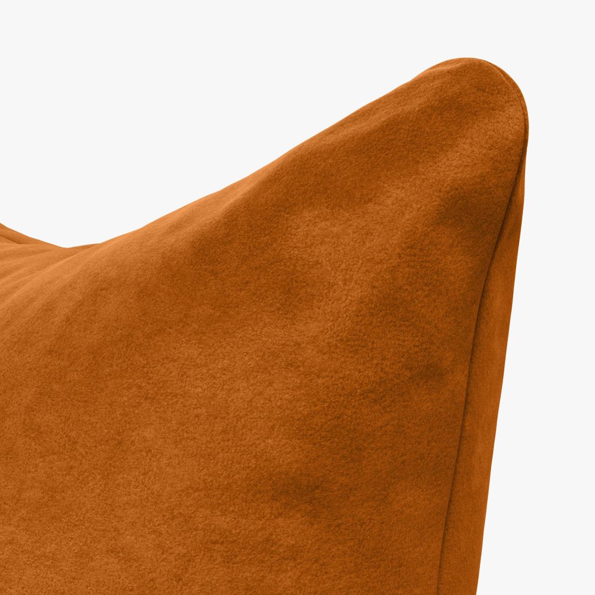 Luxury Velvet Scatter Cushion Luxury Velvet Orange Umber – image 2
