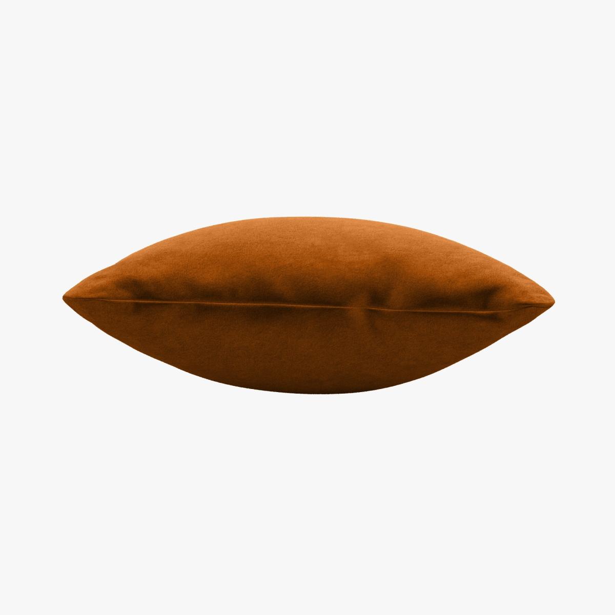 Luxury Velvet Scatter Cushion Luxury Velvet Orange Umber – image 4