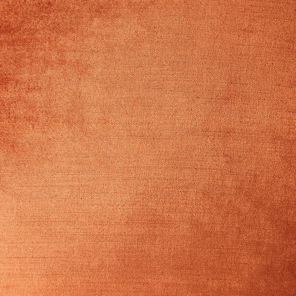 Luxe Viscose Velvet Cushion Orange Umber – image 3