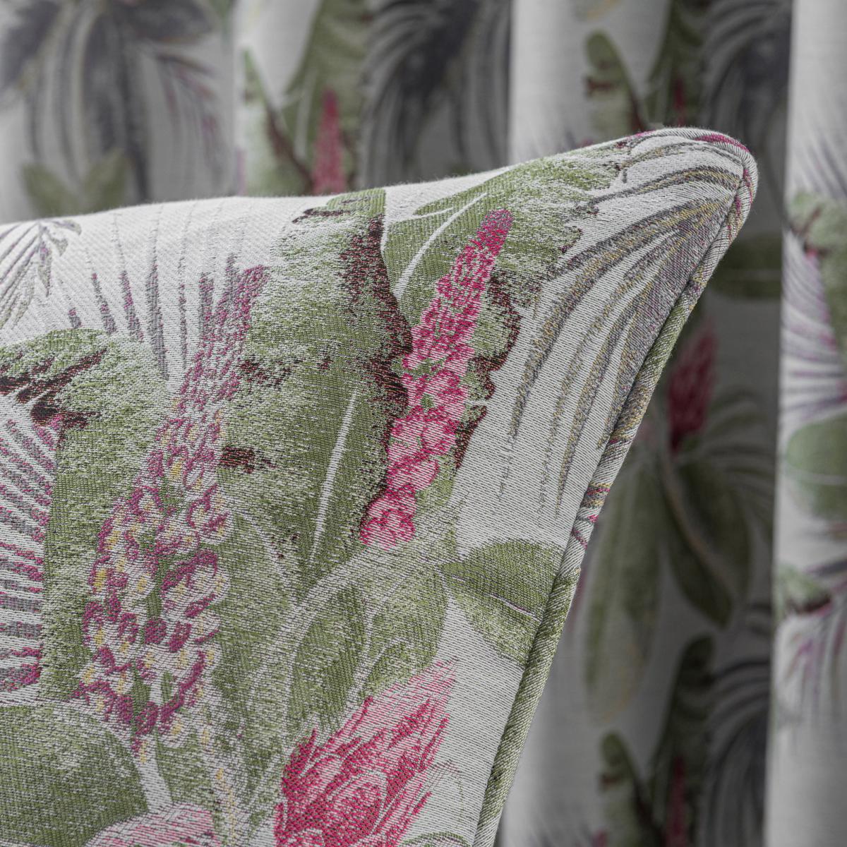 Rio Palm Cushion Green, Pink and White – image 2