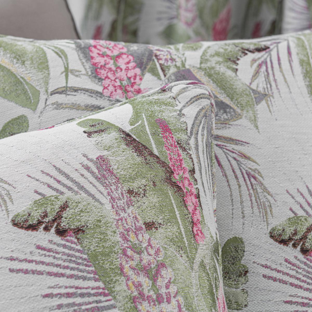 Rio Palm Cushion Green, Pink and White – image 4