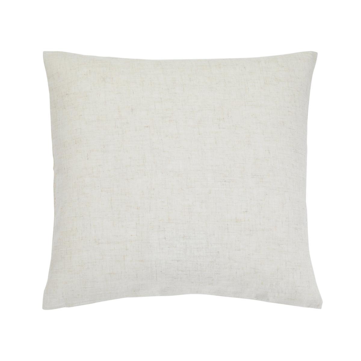 Embroidered Bees Natural Cushion Grey, White and Yellow – image 2