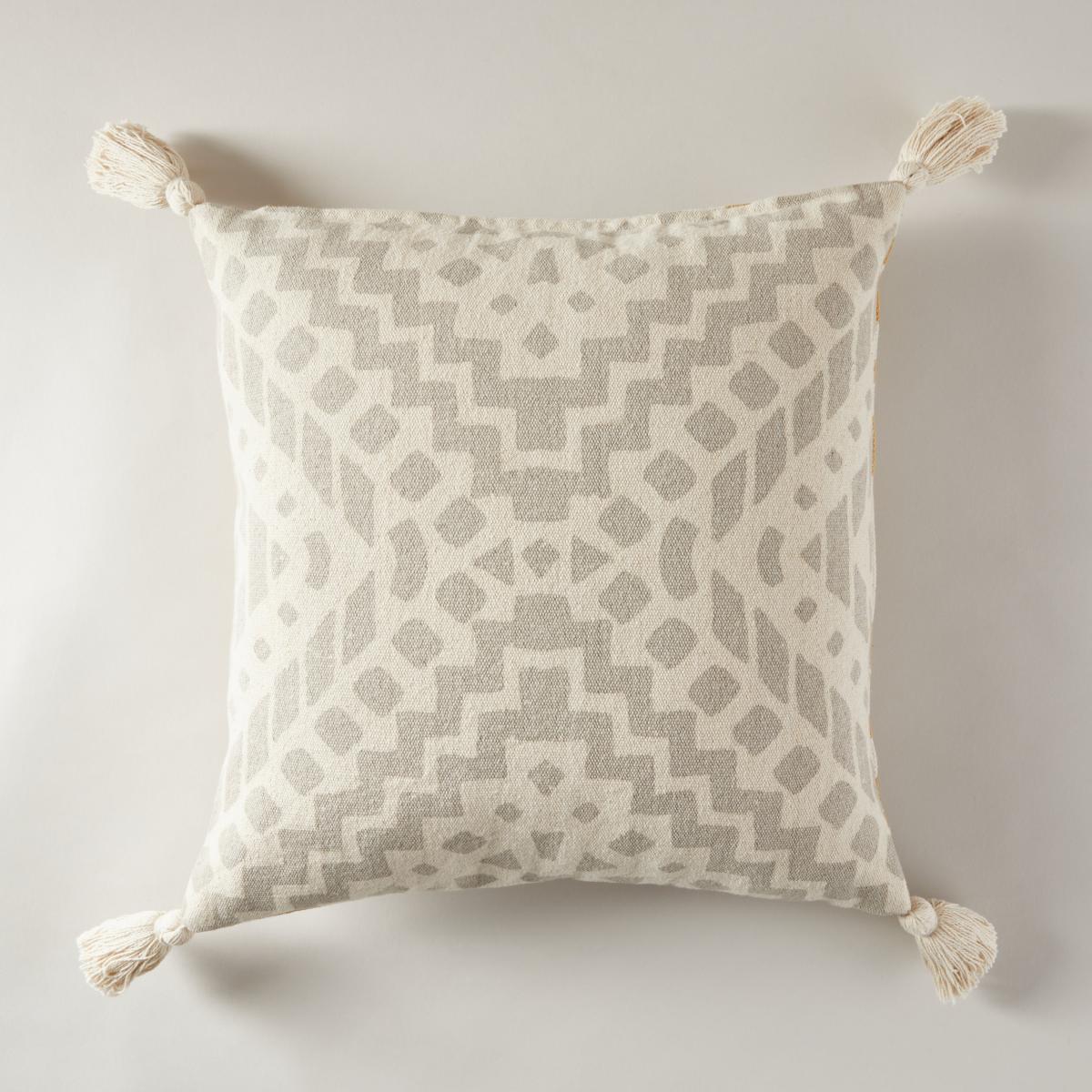 Aztec Geo Reversible Cushion Ochre – image 5