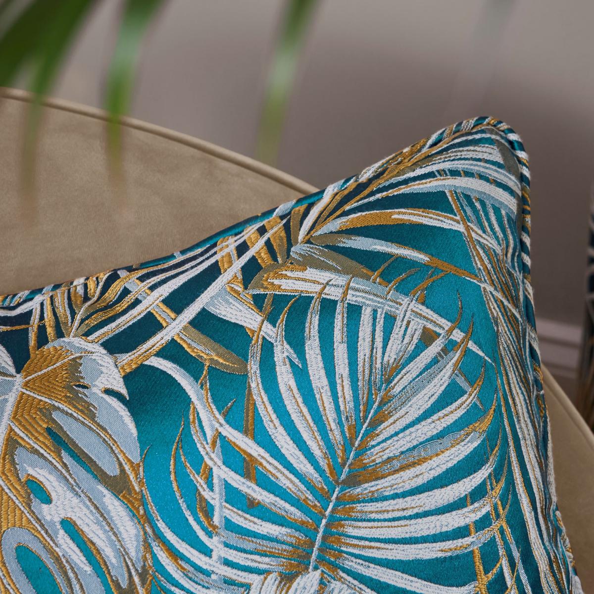 Tropical Paradise Teal Cushion Teal (Green) – image 2