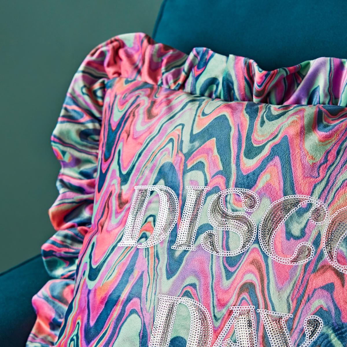 Disco Day Frilled Cushion – image 2