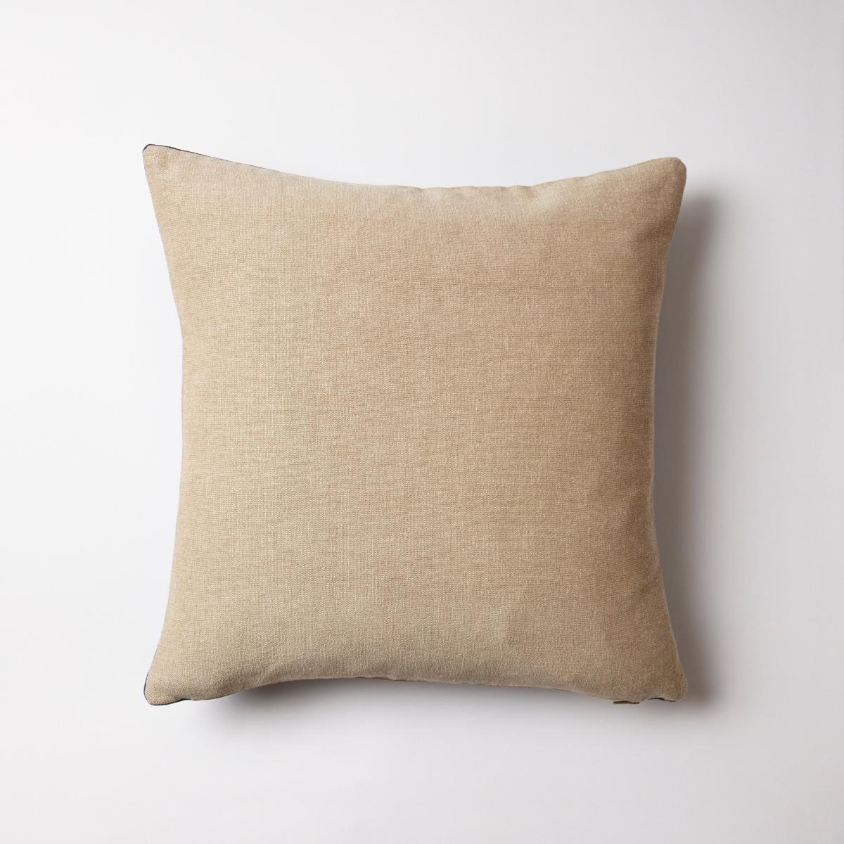 Cotton Velvet Cushion Luxe Navy – image 4