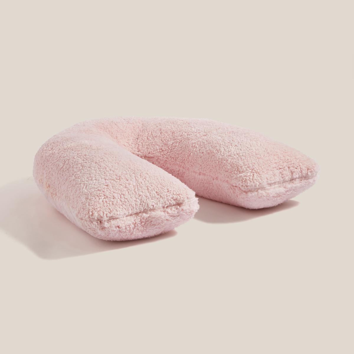 Teddy Bear V-Shaped Cushion Teddy Blush Pink – image 3