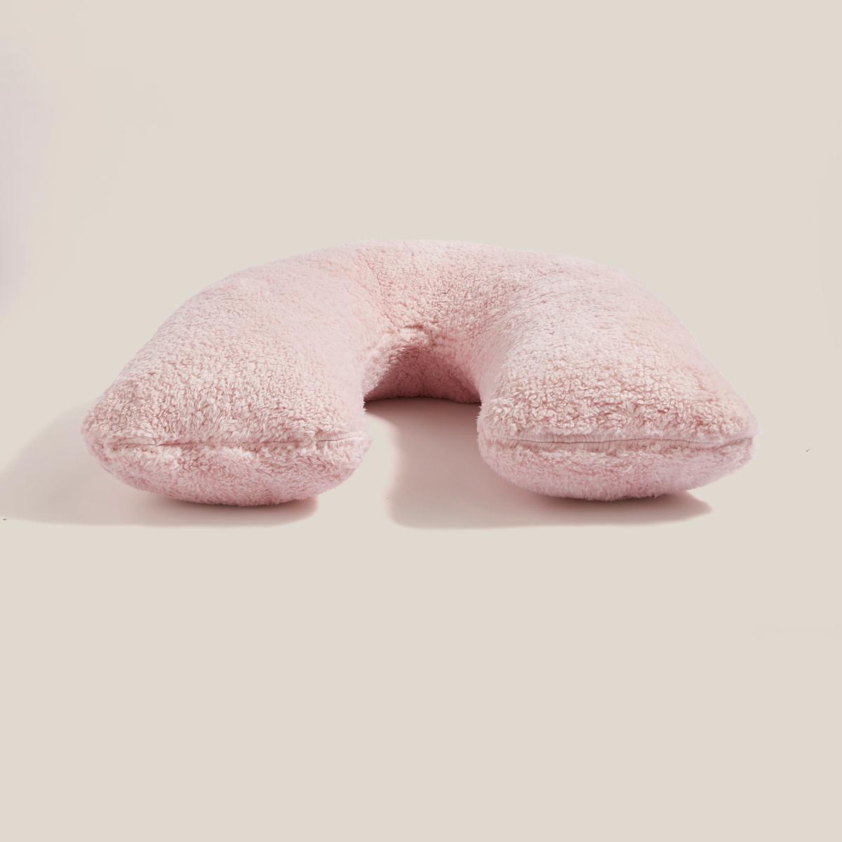 Teddy Bear V-Shaped Cushion Teddy Blush Pink – image 4