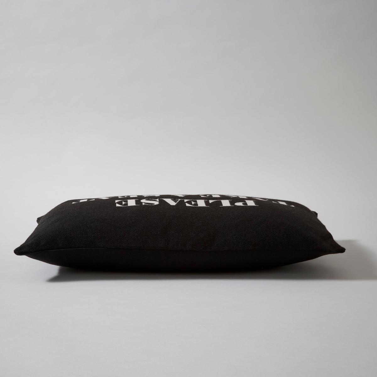 Take a Seat Tapestry Cushion Black – image 2