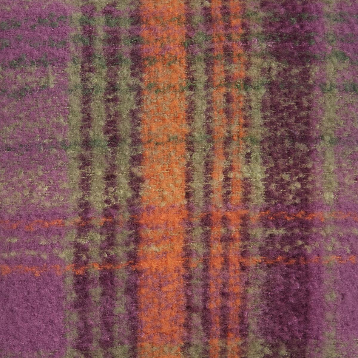 Mohair Plum Check Cushion Plum Purple – image 2