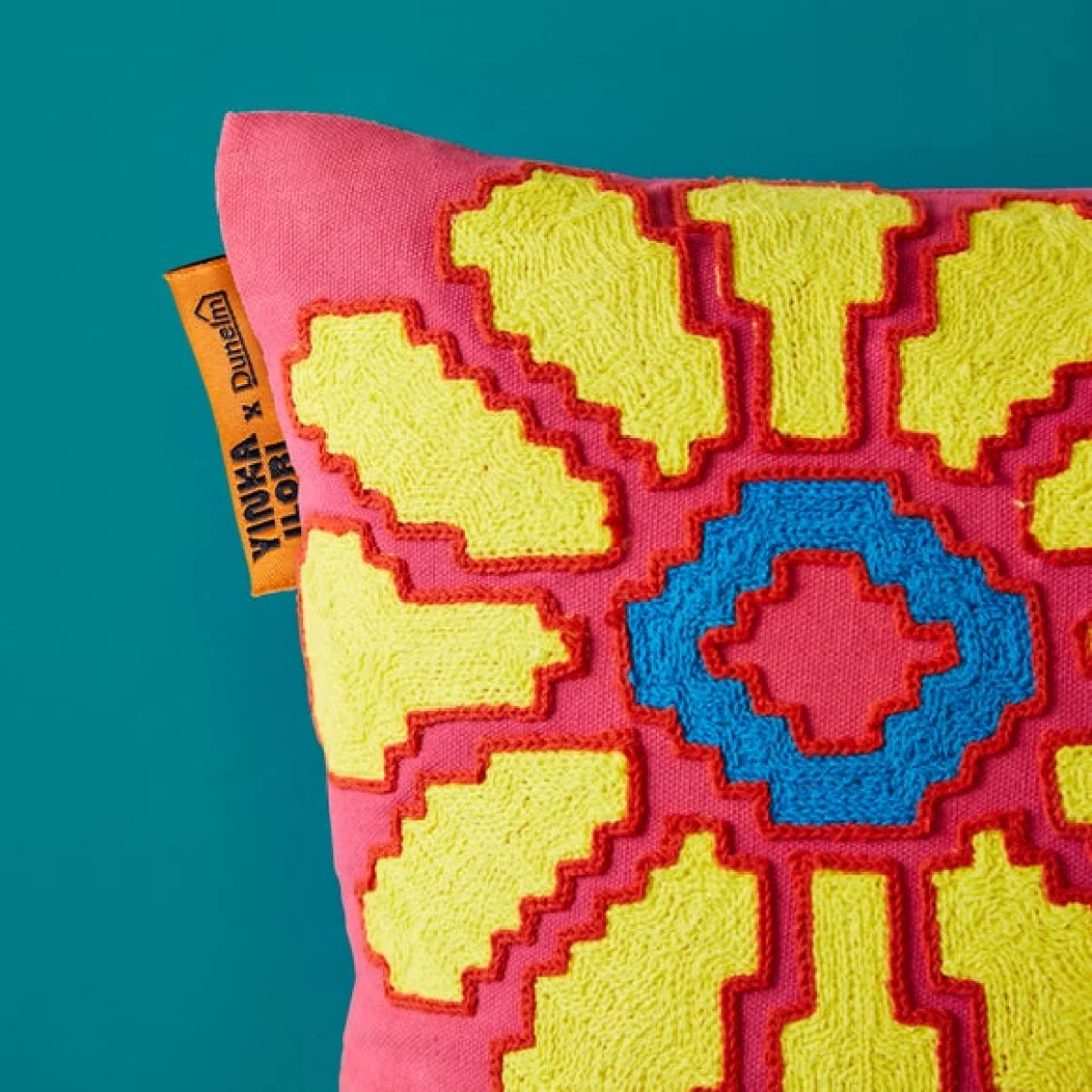 Yinka Ilori Gerbera Daisies Cotton Rectangle Cushion – image 4