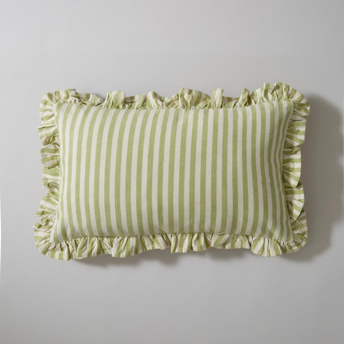 Pride & Joy Linford Frill Sage Cushion Sage – image 3
