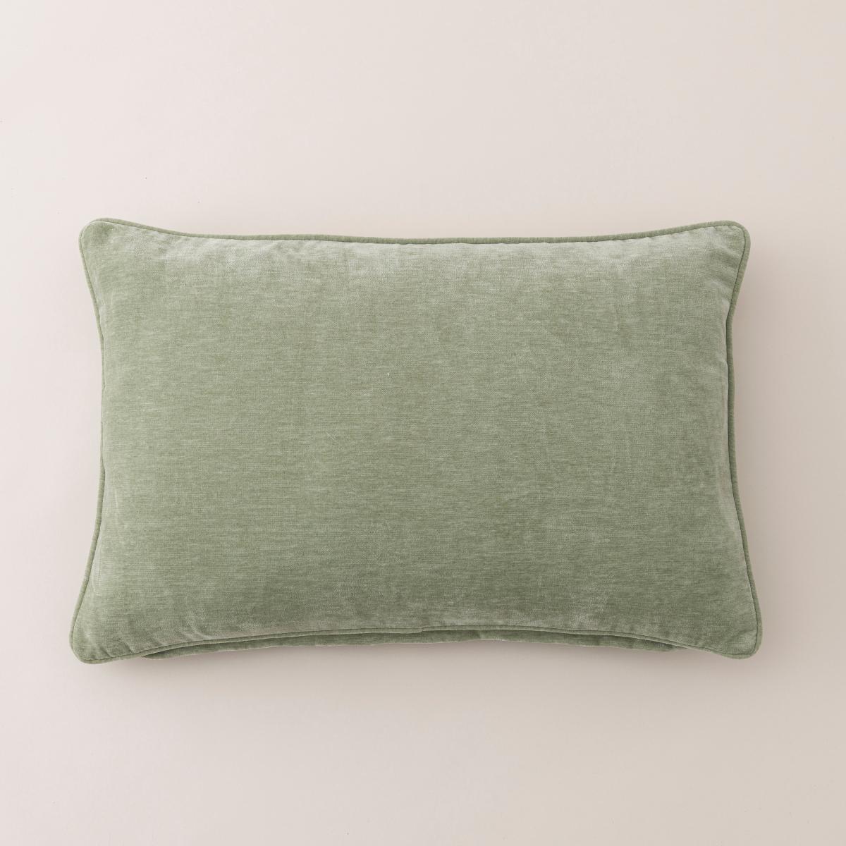Vintage Chenille Rectangle Cushion Sage (Green) – image 3