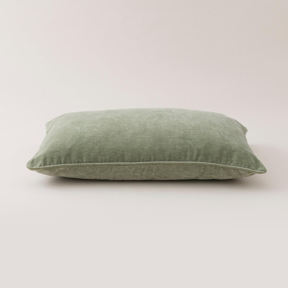 Vintage Chenille Rectangle Cushion Sage (Green) – image 4