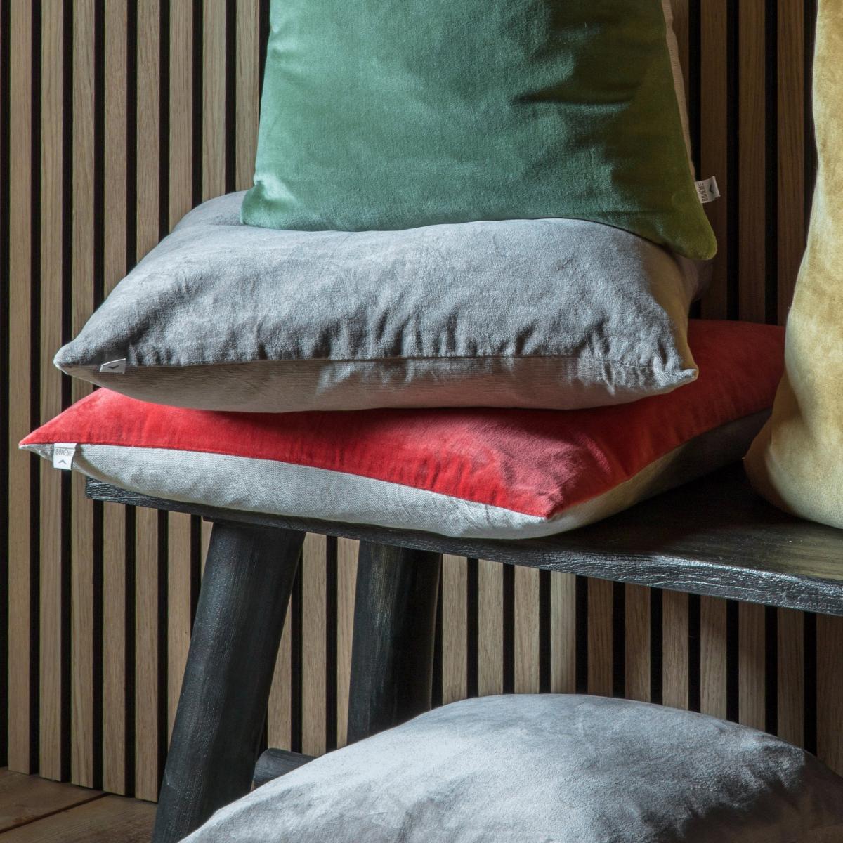 Velveteen Cushion Coral – image 2