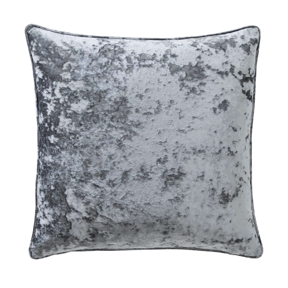 Crushed Velour Cushion Brixham Peacock (Blue) – image 4