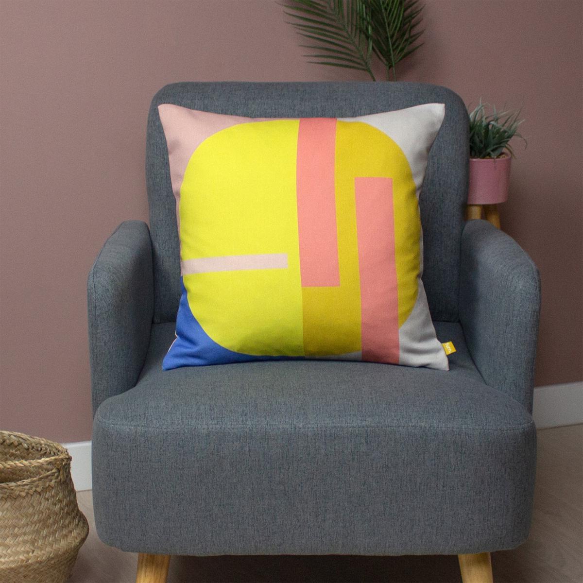 Halo Multicoloured Cushion MultiColoured – image 4