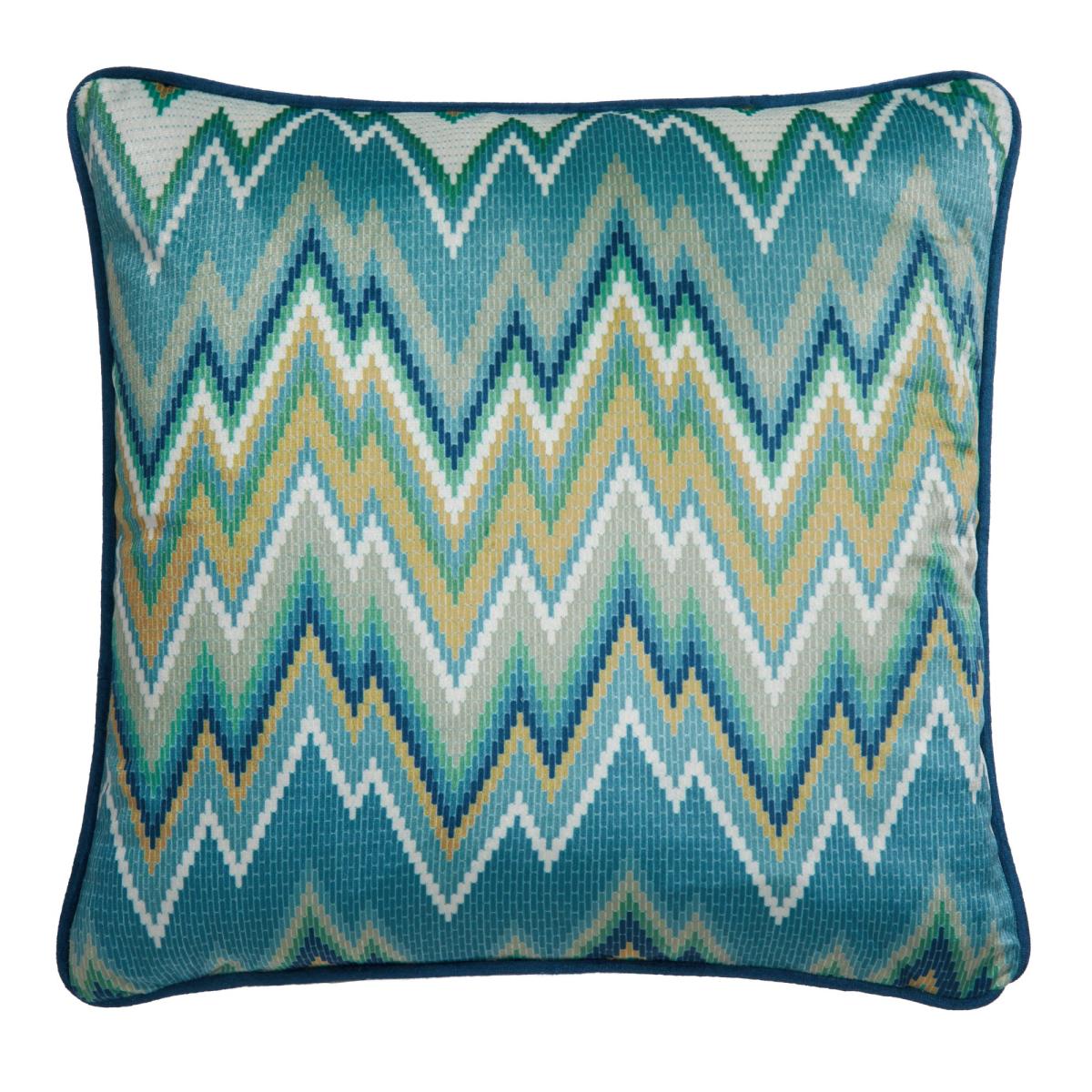 Laurence Llewelyn Bowen Pants on Fire Cushion Teal (Green) – image 2