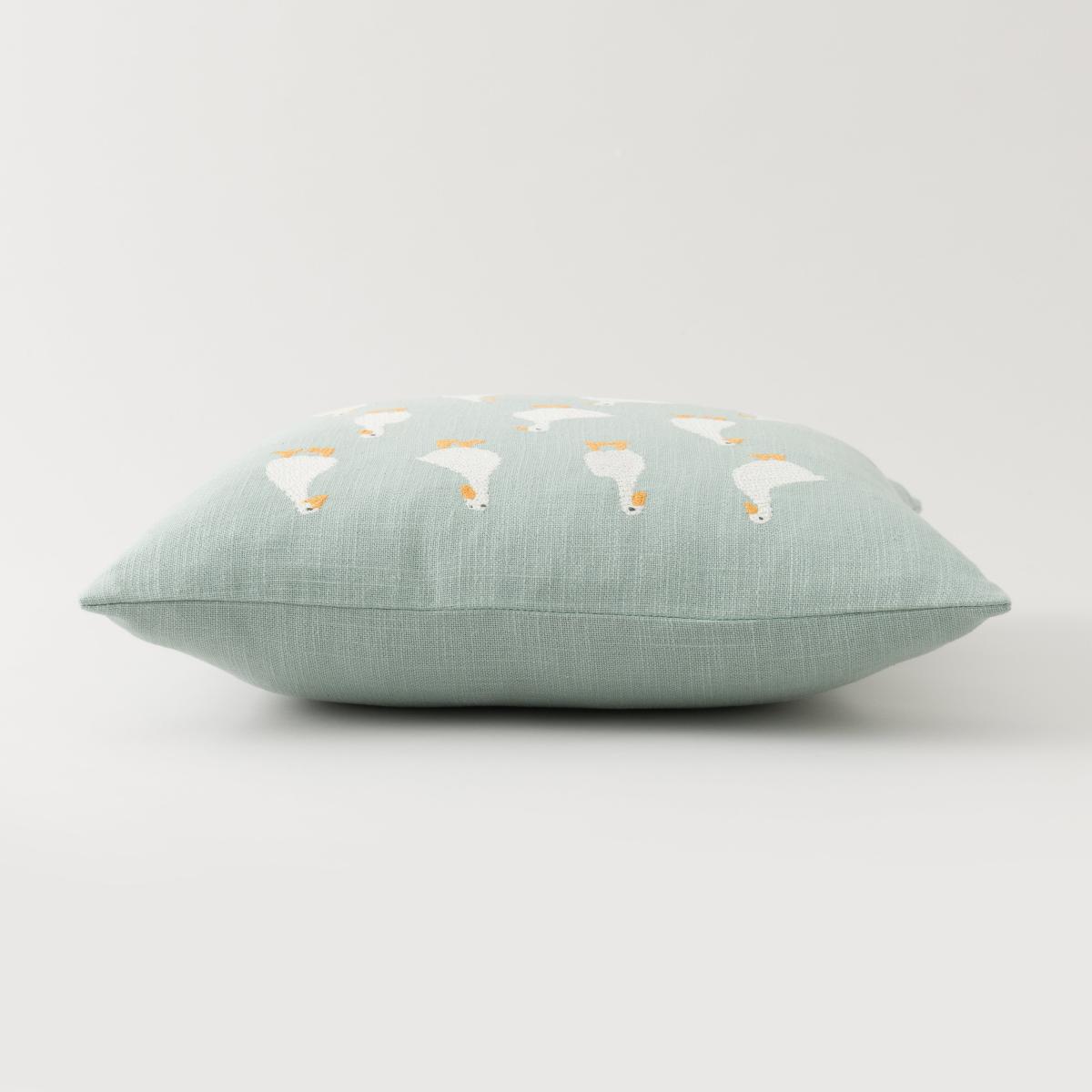 Embroidered Ducks Cushion, Lillypad Lilypad – image 4