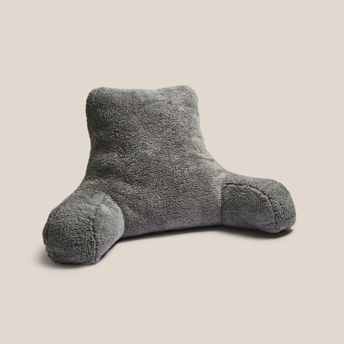 Teddy Bear Charcoal High Back Cuddle Cushion Grey – image 2