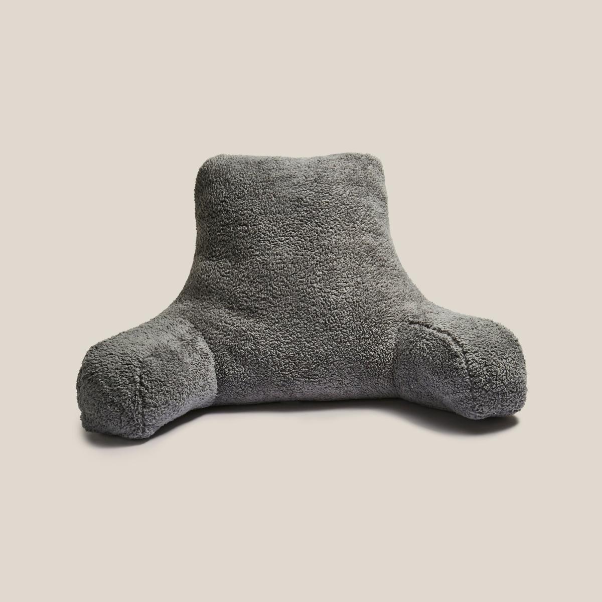 Teddy Bear Charcoal High Back Cuddle Cushion Grey – image 3