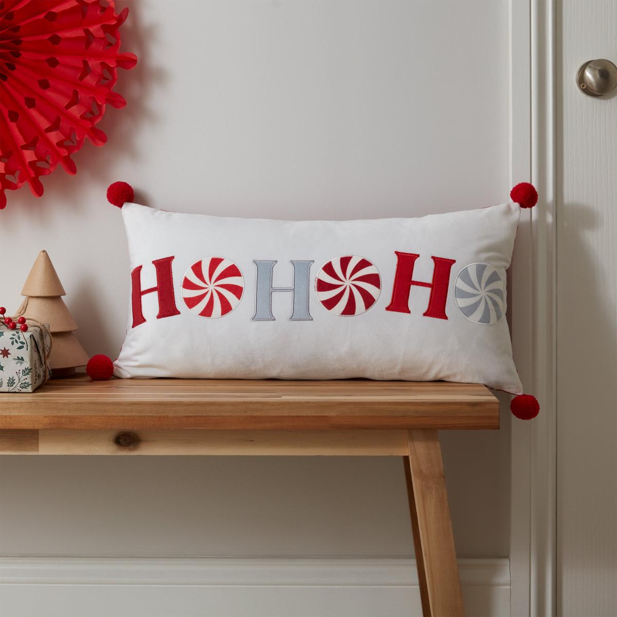 Catherine Lansfield Christmas Ho Ho Ho Rectangle Cushion – image 2
