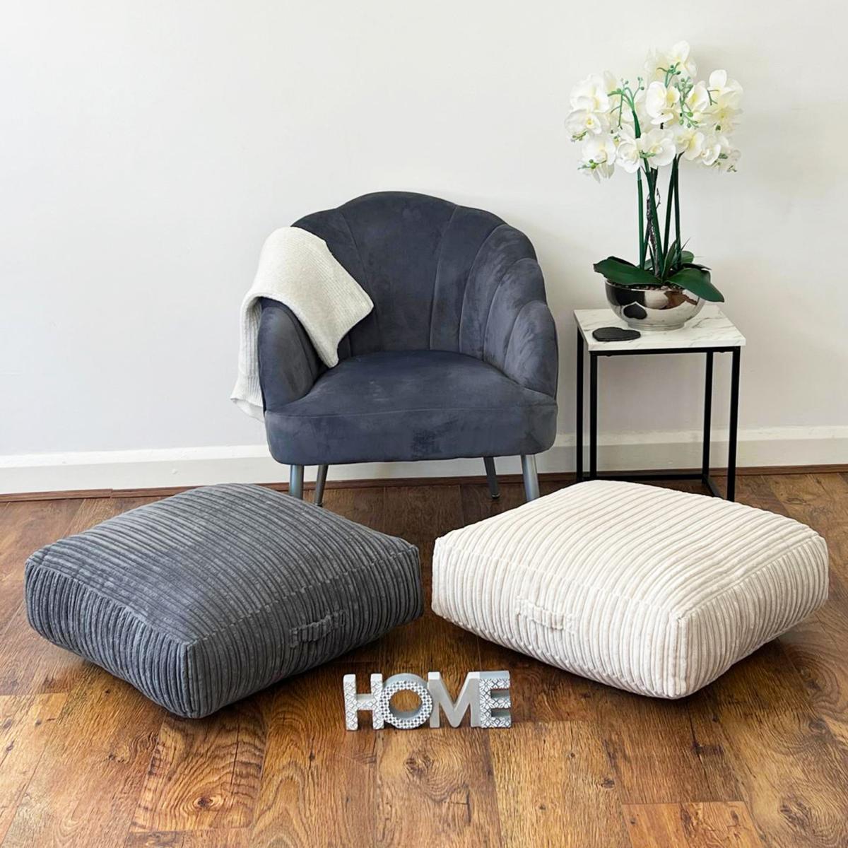Daro Metropolis Square Floor Cushion Grey – image 2