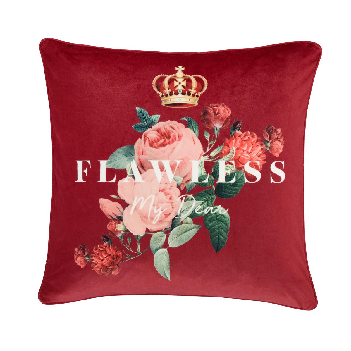 Bridgerton By Catherine Lansfield Flawless Floral Cushion Red – image 5