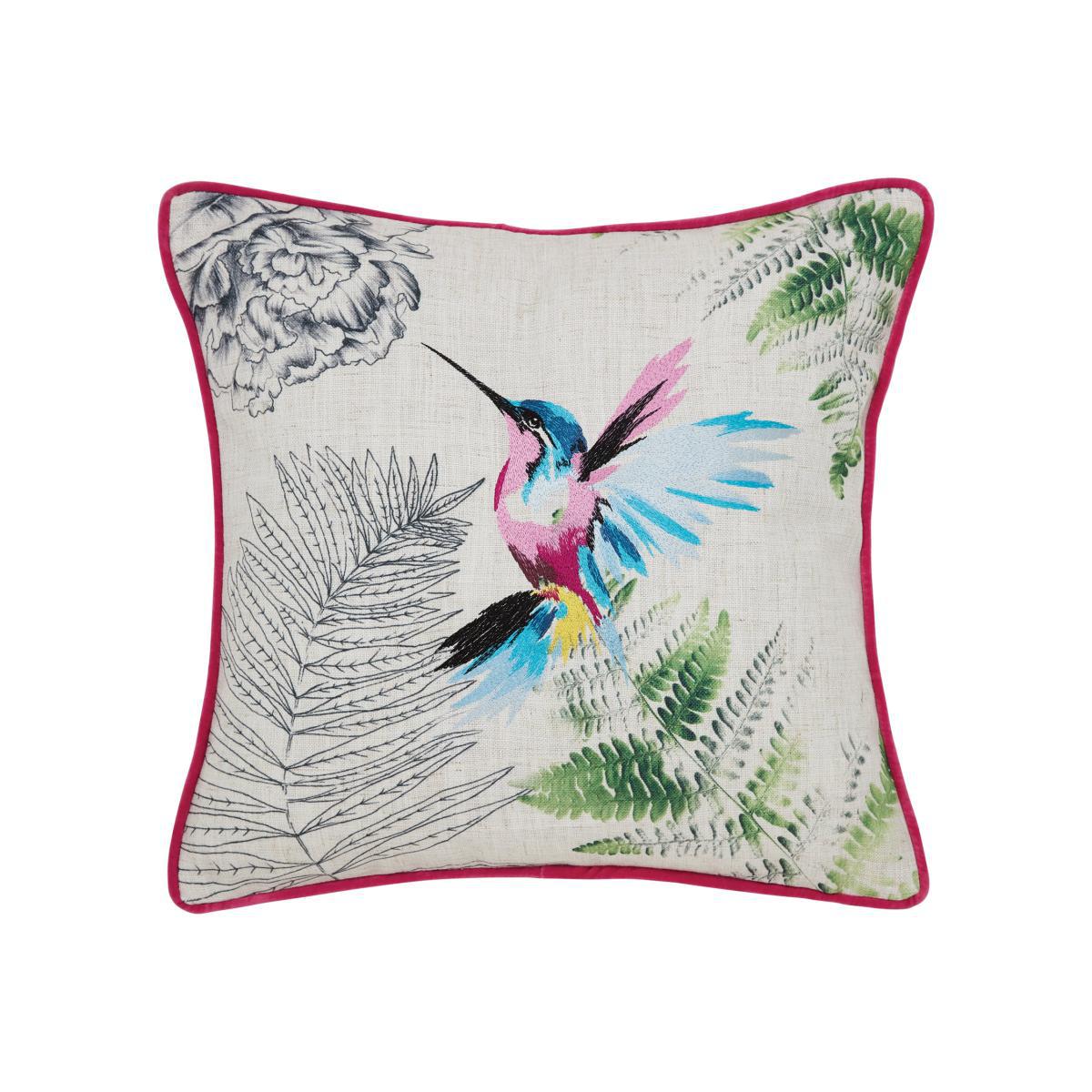 Hummingbird Pink Cushion Pink – image 1