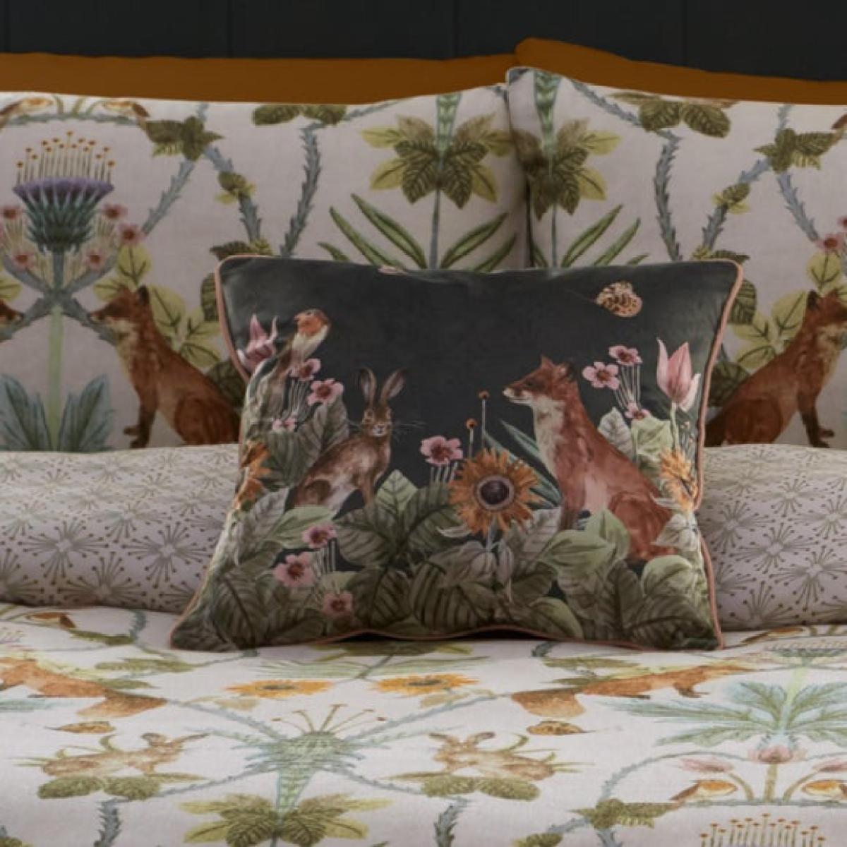 Foxdale Woodland Square Filled Cushion – image 1