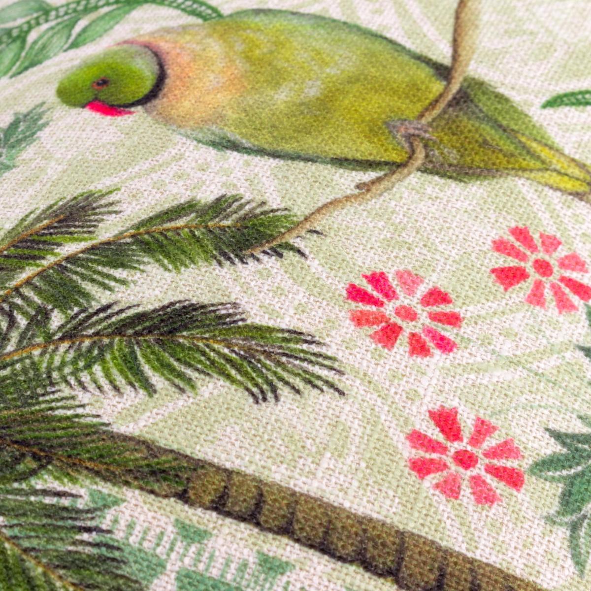 Wylder Valera Zika Parrots Rectangle Cushion MultiColoured – image 4