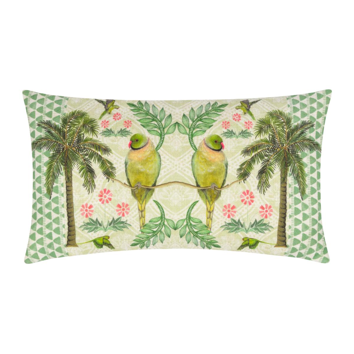 Wylder Valera Zika Parrots Rectangle Cushion MultiColoured – image 1