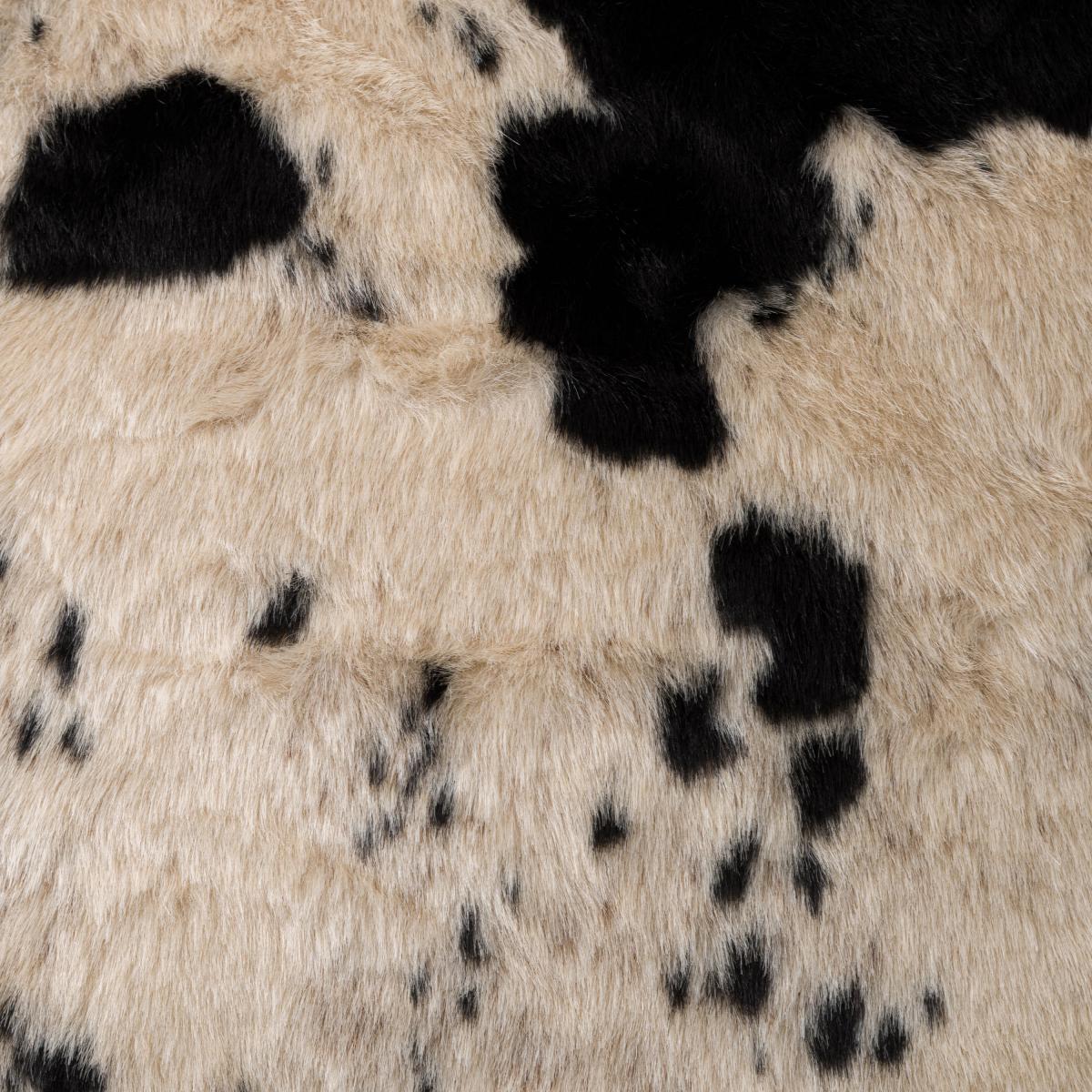 Faux Cow Hide Black Cushion Black – image 4
