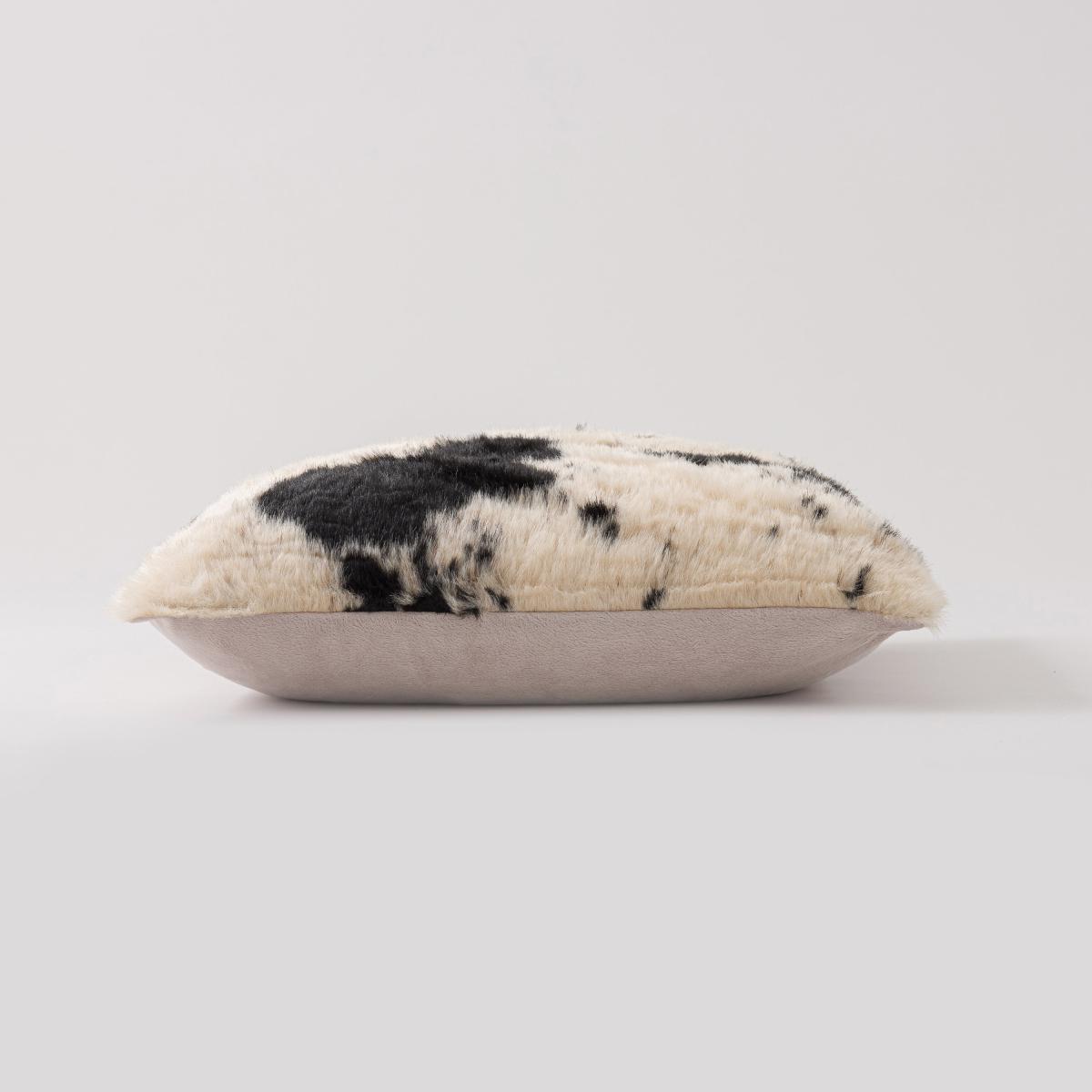 Faux Cow Hide Black Cushion Black – image 5