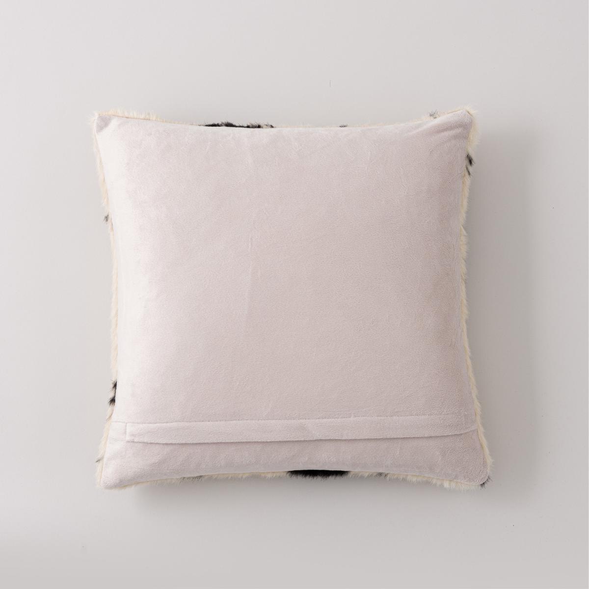 Faux Cow Hide Black Cushion Black – image 6