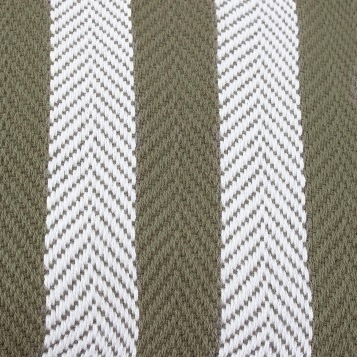 Benton Herringbone Rectangular Cushion Khaki (Green) – image 3