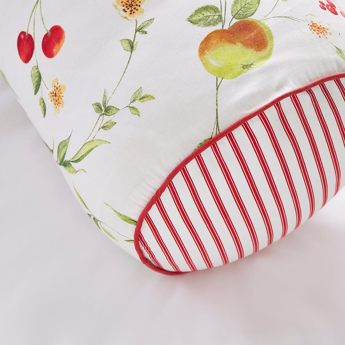Dorma Fruit Orchard Bolster Cushion 25cm x 70cm Cherry (Red) – image 3