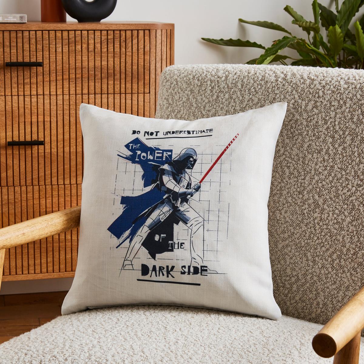 Star Wars Dark Side Cushion White – image 1