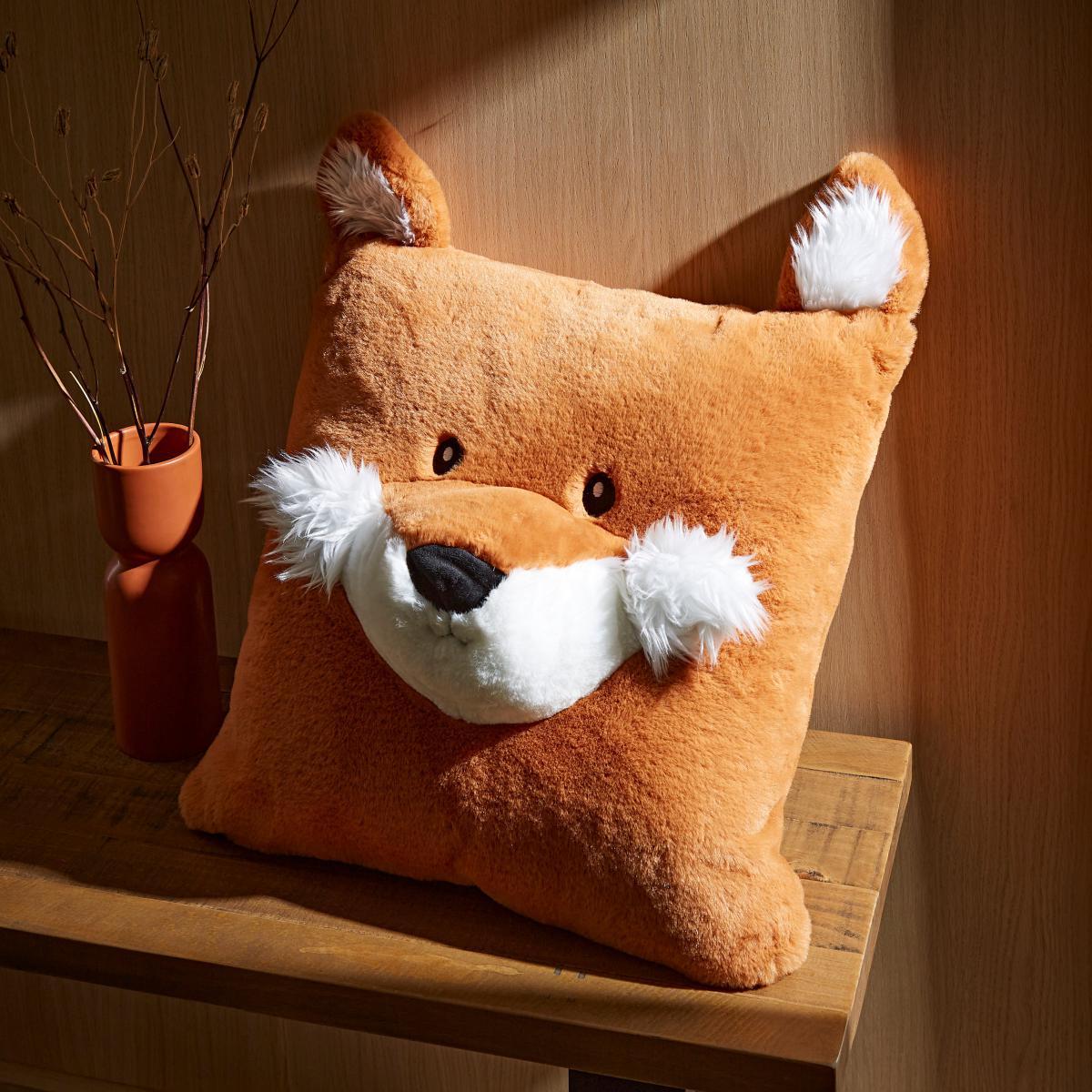Fergus the Fox Cushion Orange – image 1