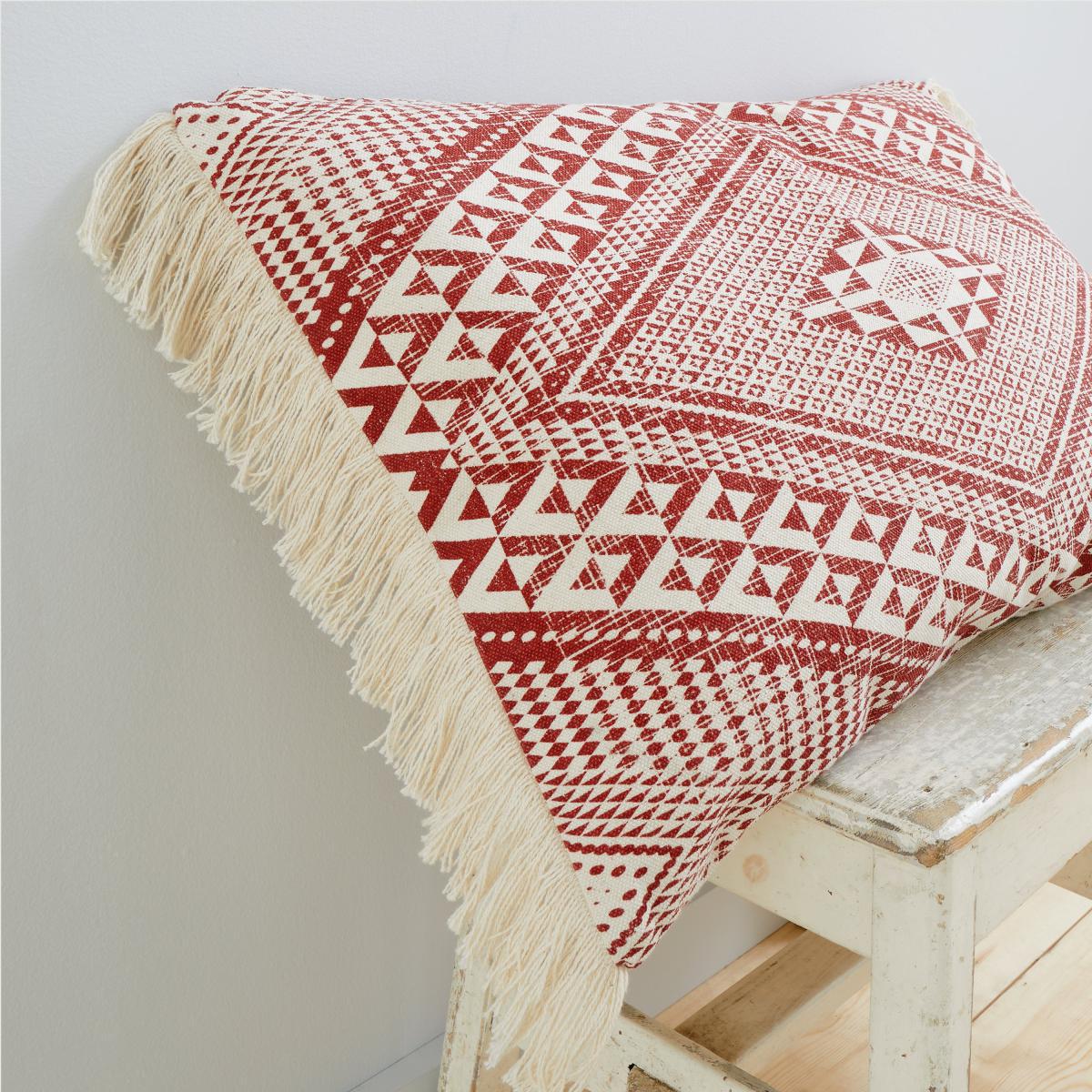Pineapple Elephant Kebra Aztec Cushion Terracotta – image 2