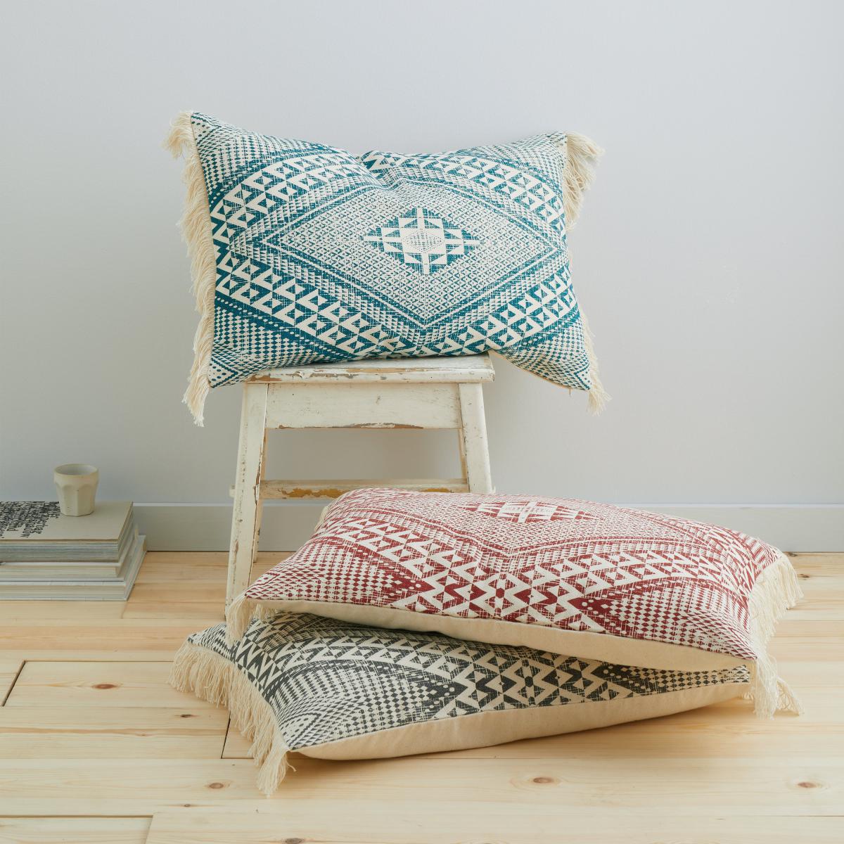 Pineapple Elephant Kebra Aztec Cushion Terracotta – image 4