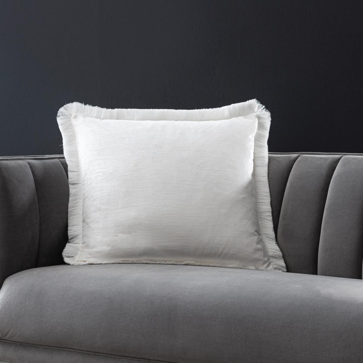 Keston Velvet Cushion Silver – image 2